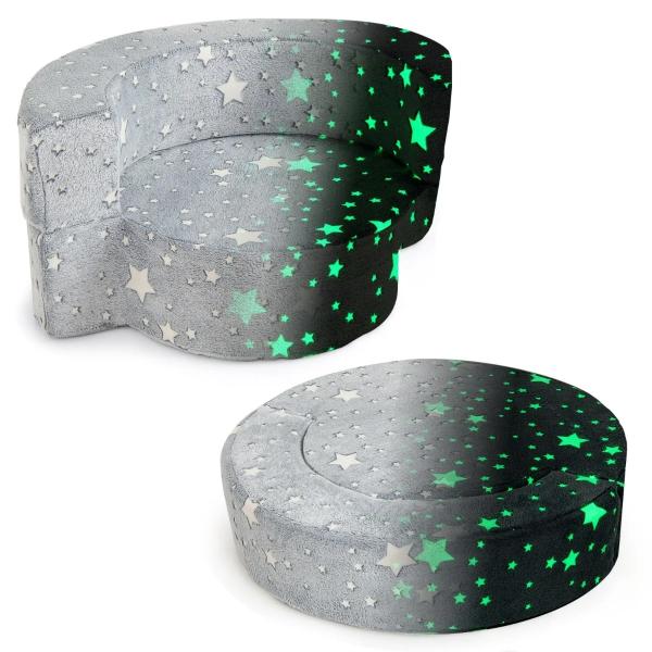Okrągła modułowa sofa dla dzieci fluorescencyjna