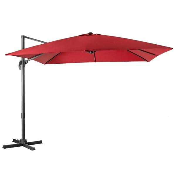 Parasol tarasowy 3m z obrotem 360° bordowy