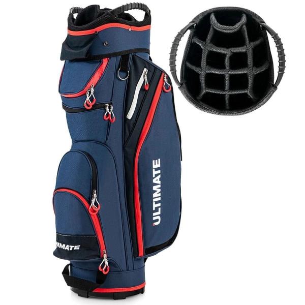 Torba golfowa z zapinanymi na zamek przegródkami i kieszonką termoizolacyjną