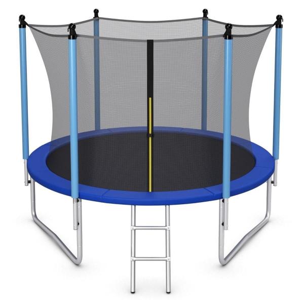 Trampolina ogrodowa 244 cm z siatką wewnętrzną