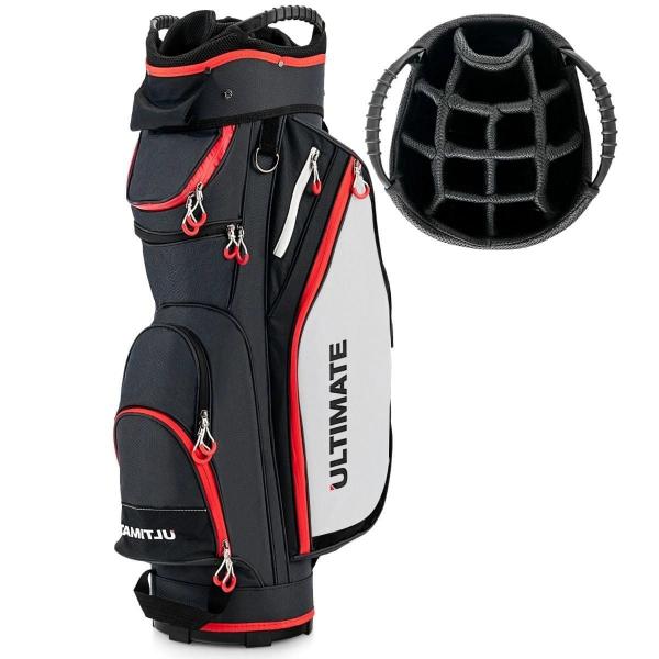 Torba golfowa z zapinanymi na zamek przegródkami i kieszonką termoizolacyjną