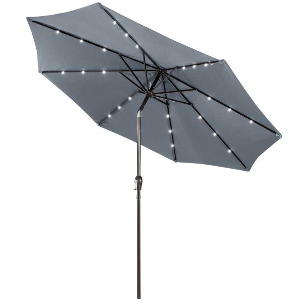 Parasol ogrodowy z solarnymi diodami led 300 cm