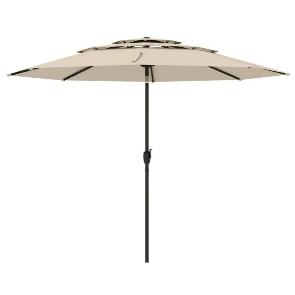 Parasol ogrodowy z systemem wentylacji