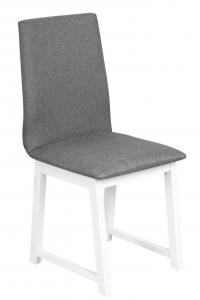 Krzesło Tapicerowane Luna 3 Biały/Szary