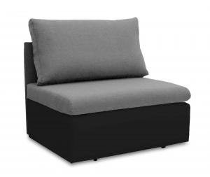 Sofa fotel rozkładany do spania Toledo Szary/Czarny