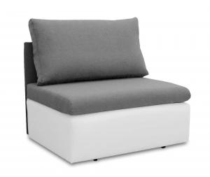 Sofa fotel rozkładany do spania Toledo Szary/Biały