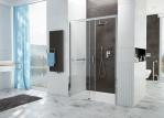 Drzwi prysznicowe SANPLAST FREE ZONE D2L/FREEZONE 150cm, lewe, rozsuwane, H=190cm, szkło cora, srebrny matowy 600-271-3210-39-371