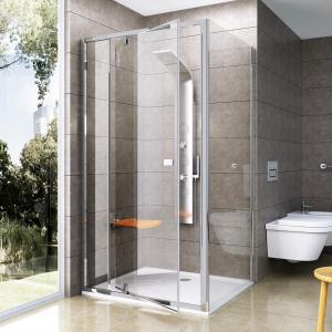 Drzwi prysznicowe RAVAK PIVOT PDOP2 100cm, szkło bezbarwne, profil srebrny połysk 03GA0C00Z1