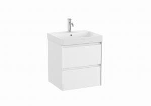 Zestaw łazienkowy ROCA ONA Unik 55: szafka + umywalka 55x46cm, biały A851687509