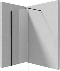 Ścianka prysznicowa DEANTE KERRIA PLUS 80cm walk-in, czarna KTS N38P