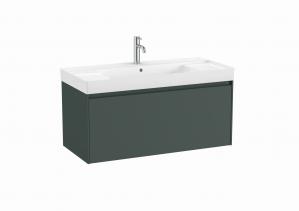 Zestaw łazienkowy ROCA ONA Unik 100: szafka + umywalka 100x46cm, ciemny zielony mat A851686513