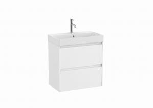 Zestaw łazienkowy ROCA ONA UNIK 60 Compacto, szafka + umywalka 60x36cm, biały A851684509