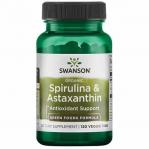 Organic Spirulina & Astaxanthin 120 tabl. Swanson