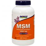 MSM Metylosulfonylometan 1500 mg 200 tabletek NOW FOODS