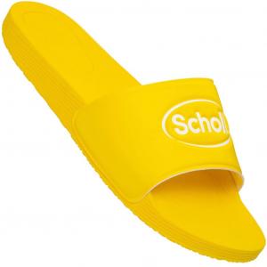 Sportowe antypoślizgowe profilowane klapki basenowe Scholl WOW : Kolor - Żółty, Rozmiar_SCHOLL - 38