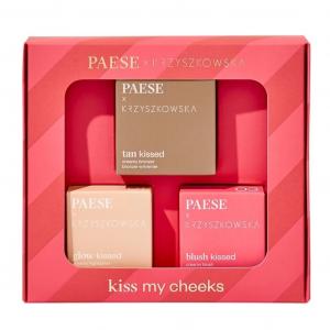 Kiss My Cheeks 01 zestaw kremowy bronzer 12g + kremowy róż 4g + kremowy rozświetlacz 4g