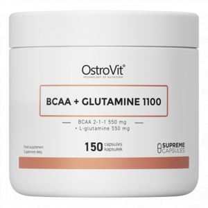 OstroVit BCAA + Glutamina 1100 mg 150 kapsułek