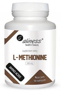 Aliness L-METHIONINE metionina 500mg - 100 vege kapsułek