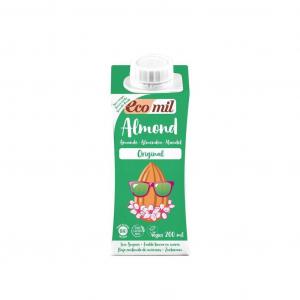 Napój migdałowy słodzony syropem z agawy BIO 200 ml Ecomil
