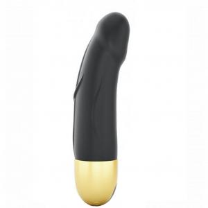 Real Vibration S 2.0 wibrujące dildo w rozmiarze S Black & Gold