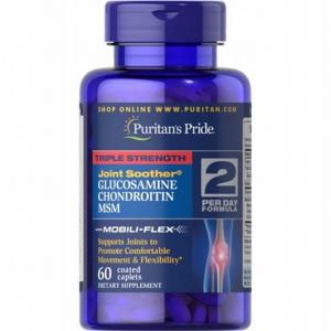 Puritan's Pride Glukozamina, Chondroityna & MSM 60 tabletek suplement diety