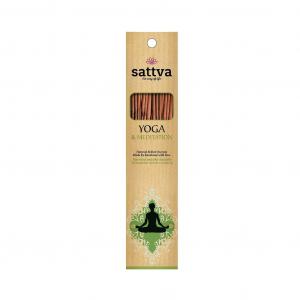 Sattva Natural Indian Incense Naturalne indyjskie kadzidełko Yoga & Meditation, 15 sztuk
