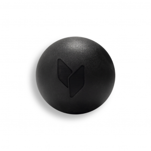 Silikonowa piłeczka do masażu, czarna 6,5cm yellowMASSAGE BALL