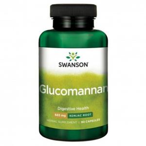 SWANSON Glucomannan 100% Natural Konjac Root 665 mg / 90 kapsułek