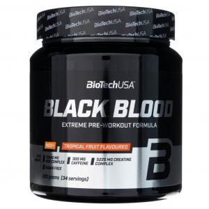BioTech USA Black Blood NOX+, Owoce Tropikalne - 330 g
