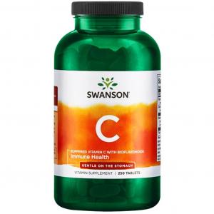 SWANSON Witamina C 1000mg buforowana z bioflawonidami 250 tabletek (L-askorbinian wapnia) - suplement diety