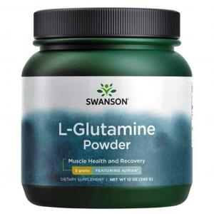 SWANSON AjiPure L-Glutamine 340g L-Glutamina - suplement diety