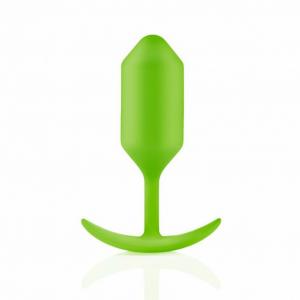 Korek analny z ciężarkami b-Vibe Snug Plug 3 Zielony