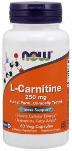 LKarnityna Carnipure 250 mg 60 kapsułek NOW FOODS