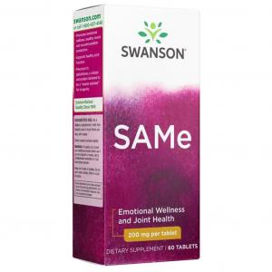 SWANSON SAMe S-Adenozylo-L-Methionina 200mg 60 tabletek - suplement diety