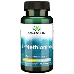 SWANSON AjiPure L-METIONINA aminokwas METIONINA 500mg 60 kapsułek