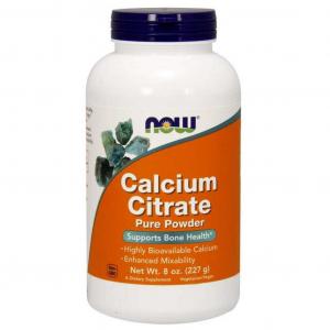 Calcium Citrate Cytrynian Wapnia 227 g NOW FOODS