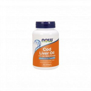 Now Foods Cod Liver Oil (Tran) 1000 mg - 90 kapsułek