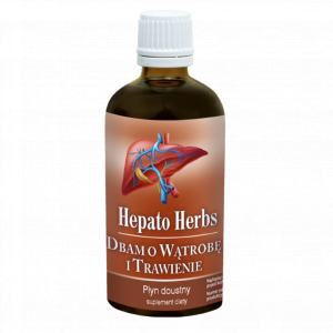Inwent Herbs HEPATO Herbs - Dbam o wątrobę i trawienie - Płyn doustny - suplement diety - 100ml