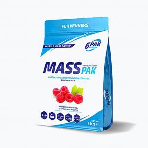 6PAK Mass PAK 1 kg o smaku malinowym