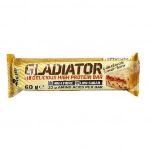 Olimp Baton Wysokobiałkowy Gladiator 60g o smaku białej czekolady
