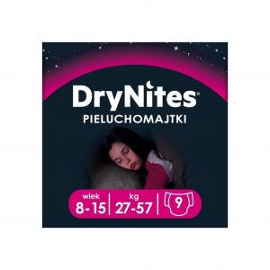 (DE) DryNites, Chłonne pieluchy na noc, dla dziewczynek, 8-15 lat, 9 sztuk (PRODUKT Z NIEMIEC)