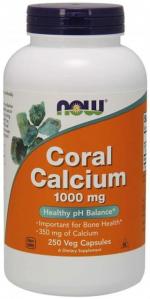 Wapno Koralowe Coral Calcium Wapno z Koralowca 1000 mg 250 kapsułek NOW FOODS
