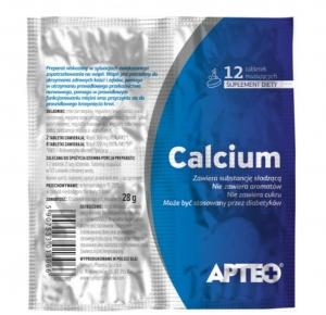 Apteo Calcium w folii, 12 tabletek musujących