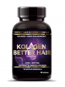 Kolagen Better Hair Kwas Hialurnowy + Cynk + Biotyna + Skrzyp polny 90 kapsułek Intenson