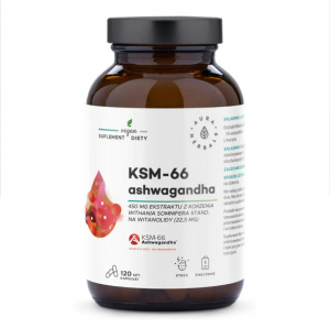 Aura Herbals Ashwagandha KSM-66 450 mg 120 kapsułek