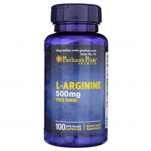 Puritan's Pride L-Arginina 500 mg - 100 kapsułek