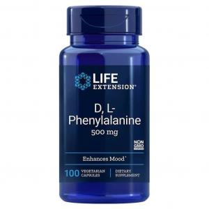 D, LPhenylalanine DFenyloalanina i LFenyloalanina 100 kapsułek Life Extension