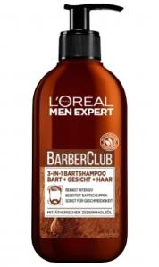 (DE) L'Oréal Men Expert, BarberClub, Szampon do brody 3 w 1, 200 ml (PRODUKT Z NIEMIEC)