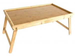 Drewniany stolik śniadaniowy do łóżka
