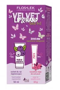 Flos-Lek Velvet Lip & Hand Regeneracja i Pielęgnacja Sorbet do rąk 50 ml + Wazelina 10g